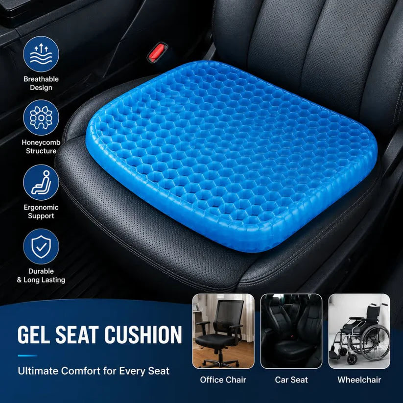 Honeycomb Gel Seat Cushion for Comfortable Sitting